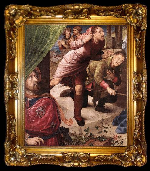 framed  GOES, Hugo van der Adoration of the Shepherds (detail) sf, ta009-2